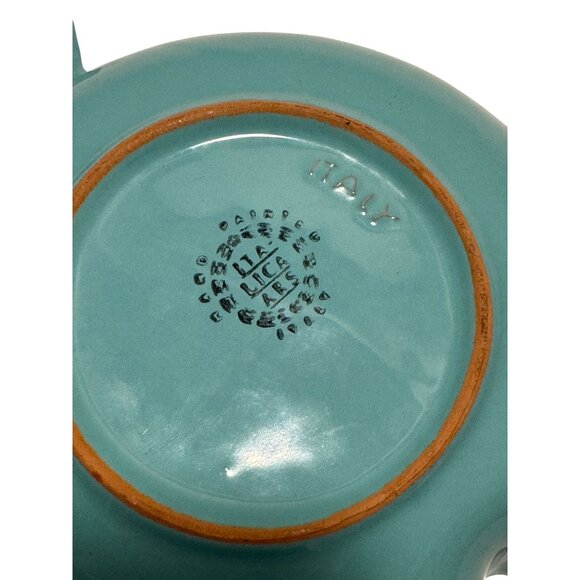 Italica ARS Hand Painted Fish Shaped 9” Bowl Made In Italy - Picture 6 of 8